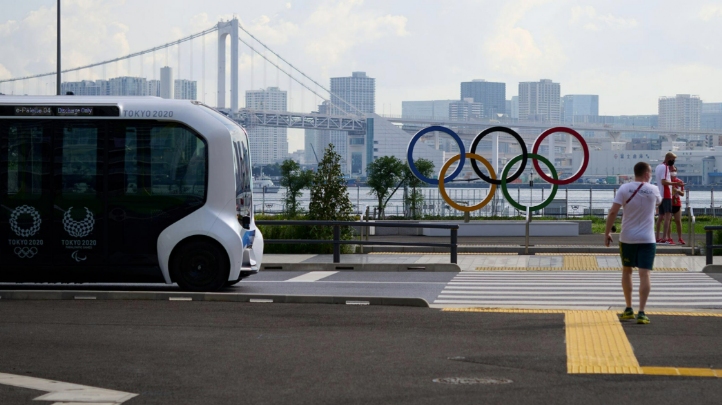 Pictured: A hydrogen vehicle showcased at the Games. Image: IOC
